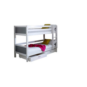 Nordic Bunkbed 2 With Grey Gable Ends