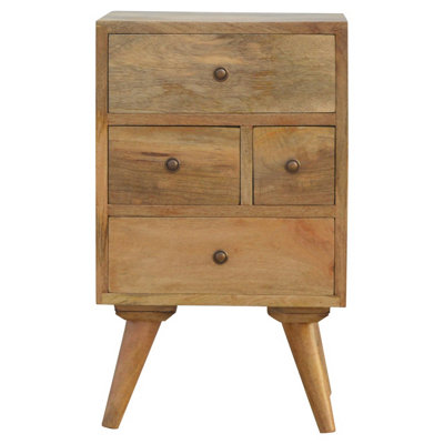 Nordic Designed 4 Drawer Petite Bedside