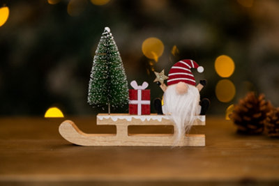 Nordic Gonk Santa Sleigh Christmas Decoration