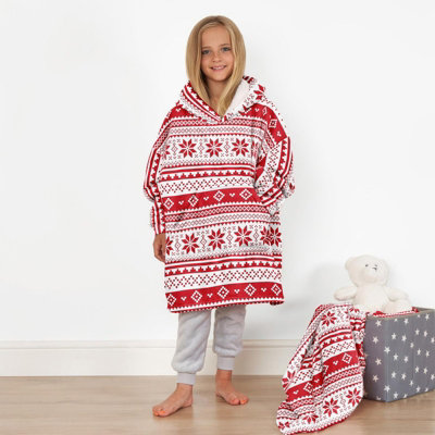 Hooded discount blanket jumper