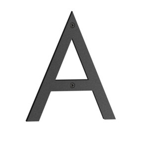 NORDIC - House Letter A. Black. Height 160 mm. Complete.