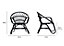 Nordic Indoor Rattan Chair in Black (H)84cm x (W)83cm x (D)72cm