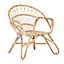 Nordic Indoor Rattan Chair in Natural (H)84cm x (W)83cm x (D)72cm