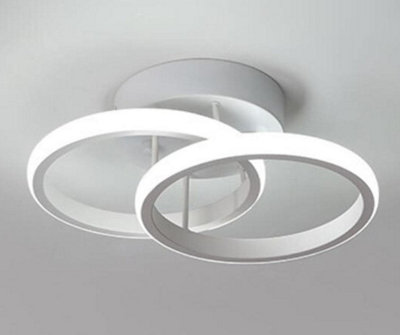 Nordic LED Ceiling Light 22W Aluminum White Simple Design Round
