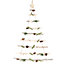 Nordic Pine Christmas Decoration Hanging Tree Ladder