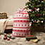 Nordic Santa Sack 2 x Storage Bag Christmas Stocking Present Xmas Drawstring