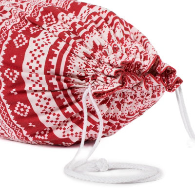 Nordic Santa Sack 2 x Storage Bag Christmas Stocking Present Xmas Drawstring - 6