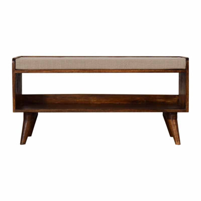 Mango wood deals storage bench