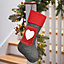 Nordic Style Love Heart Xmas Gift Decoration Christmas Stocking