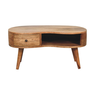 Nordic Style Oak-ish Wave Coffee Table