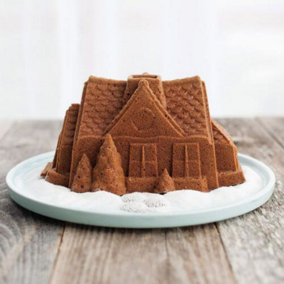 Nordic ware gingerbread house bundt clearance pan