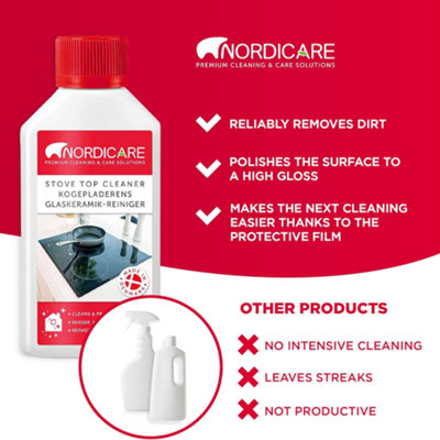 Universal Glass Ceramic Hob Cleaner Spray - 500ml Induction Cooktop Cleaner & Polish