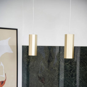 Nordlux Alanis Indoor Dining Kitchen Hallway Pendant Ceiling Light in Brass (Diam) 6cm
