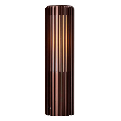 Nordlux Aludra 45 Garden Light Brown Metallic Aluminium Outdoor Dimmable Decorative Lamp (H) 45cm