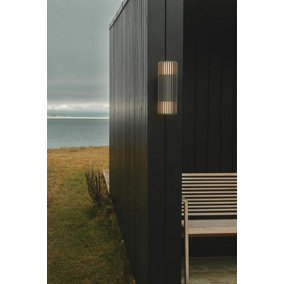 Nordlux Aludra Double Wall Light Seaside Outdoor Lighting in Anthracite