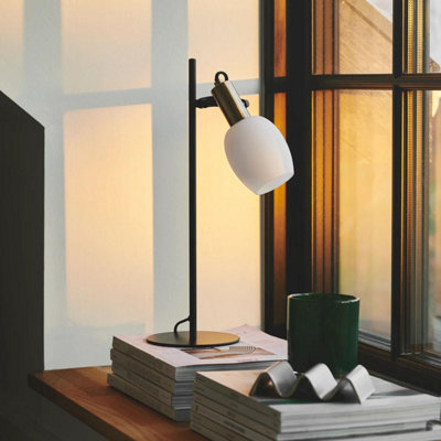 Nordlux Arild Indoor Adjustable Table Lamp in Black (Height) 45cm