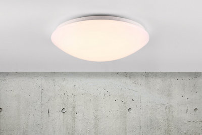 Nordlux Ask 36 IP44 Indoor Living Dining Kitchen Bedroom Ceiling Light In White (Diam) 36cm