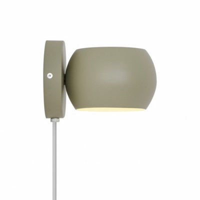 Nordlux Belir Indoor Spotlight Wall Light in Dusty Green (Height) 11cm