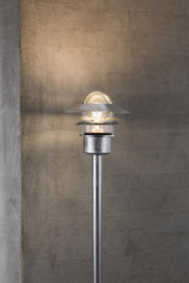 Nordlux Blokhus Seaside Garden Outdoor Light in Galvanized 92cm Tall