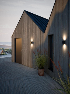 Nordlux Canto Kubi 2 Outdoor Wall Light Seaside Outdoor Lighting in Black