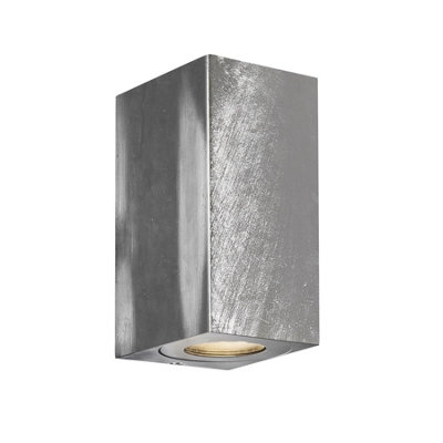 Nordlux Canto Maxi Kubi 2 Outdoor Wall Light in Galvanized