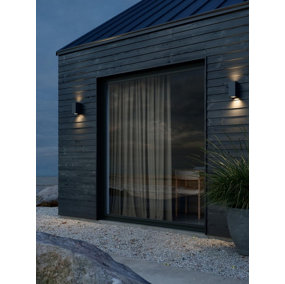 Nordlux Canto Maxi Kubi 2 Outdoor Wall Light Seaside Outdoor Lighting in Black