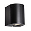Nordlux Canto Outdoor Patio Terrace Metal Wall Light in Black (Diam) 8.7cm