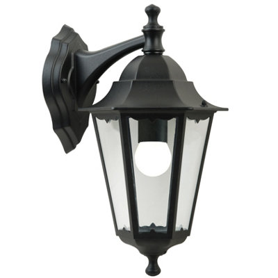 Nordlux Cardiff Outdoor Patio Terrace Aluminium Wall Light in Black (Diam) 21cm