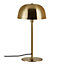 Nordlux Cera Indoor Living Dining Bedroom Metal Table Lamp in Brass (Diam) 24cm