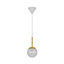 Nordlux Chisell 15 Indoor Pendant Ceiling Light in Brass (Height) 28cm