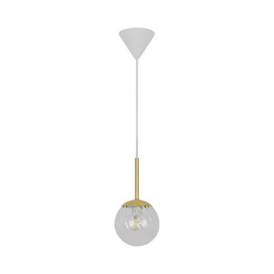 Nordlux Chisell 15 Indoor Pendant Ceiling Light in Brass (Height) 28cm