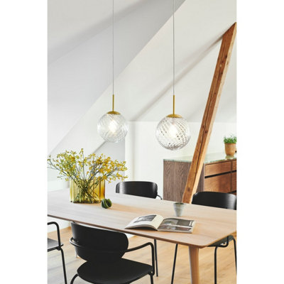 Nordlux Chisell 25 Indoor Pendant Ceiling Light in Brass (Height) 38cm