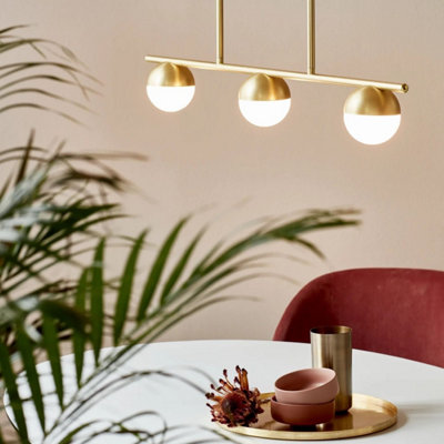 Brass deals dining light