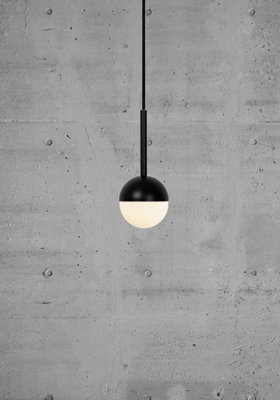 Nordlux Contina Indoor Dining Living Kitchen Hallway Pendant In Black (Diam) 10cm