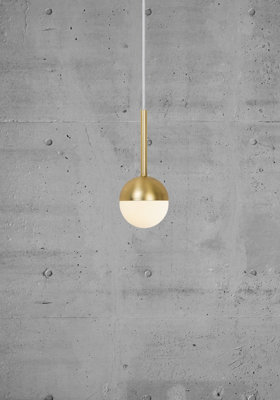 Nordlux Contina Indoor Dining Living Kitchen Hallway Pendant In Brass (Diam) 10cm