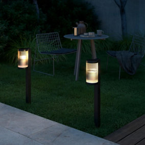 Nordlux Coupar Outdoor Patio Terrace Garden Light in Black (Height) 80cm