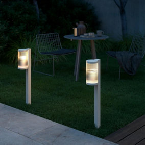 Nordlux Coupar Outdoor Patio Terrace Garden Light in Sand (Height) 80cm