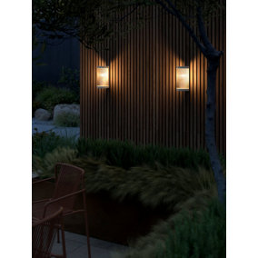 Nordlux Coupar Outdoor Patio Terrace Garden Wall Light in Sand (Diam) 13cm