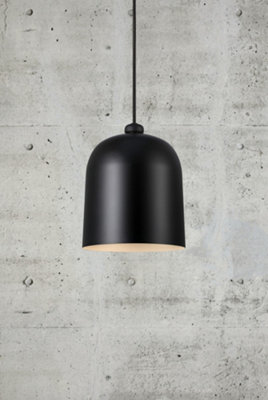 Nordlux DFTP Angle Indoor Dining Living Kitchen Hallway Pendant E27 In Black (Diam) 20.6cm