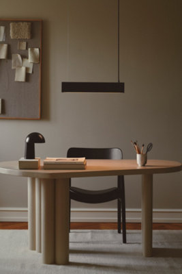 Nordlux DFTP Beau 50 Indoor Dining Living Kitchen Hallway Pendant In Black (Height) 8.5cm