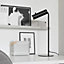 Nordlux DFTP Mib 6 Tiltable Living Bedroom Office Metal Table Lamp in Black (Diam) 6cm