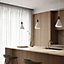 Nordlux DFTP Nori 18 Indoor Living Dining Metal Pendant Ceiling Light in White (Diam) 18cm