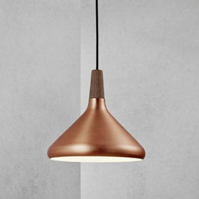 Nordlux DFTP Nori 27 Indoor Living Dining Metal Pendant Ceiling Light in Copper (Diam) 27cm