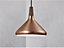 Nordlux DFTP Nori 27 Indoor Living Dining Metal Pendant Ceiling Light in Copper (Diam) 27cm