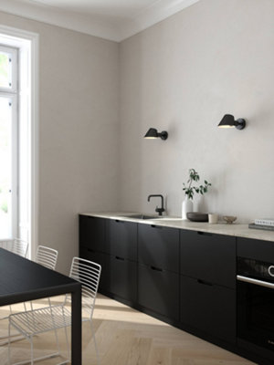 Nordlux DFTP Stay Indoor Bedroom Living Dining Hallway Wall Light In Black (Height) 11.7cm