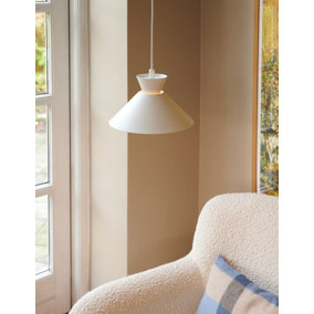 Nordlux Dial 25 Indoor Living Room Dining Office Hallway Pendant Ceiling Light in White (Diam) 25cm
