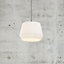 Nordlux Dicte 40 Indoor Living Dining Textile Pendant Ceiling Light in White (Diam) 40cm
