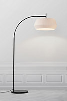 Nordlux Dicte Indoor Living Dining Textile Floor Lamp in Beige (H) 180cm