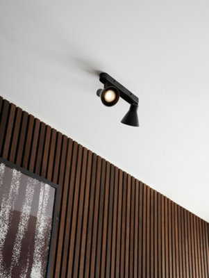 Nordlux Eik 2 Indoor Bedroom Living Dining Bathroom Spot Light In Black (Diam) 8.5cm