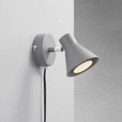 Nordlux Eik Indoor Living Dining Metal Wall/Ceiling Light in Grey (Diam) 15cm